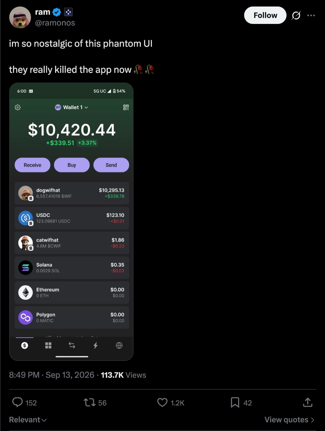 A post missing Phantom's old interface