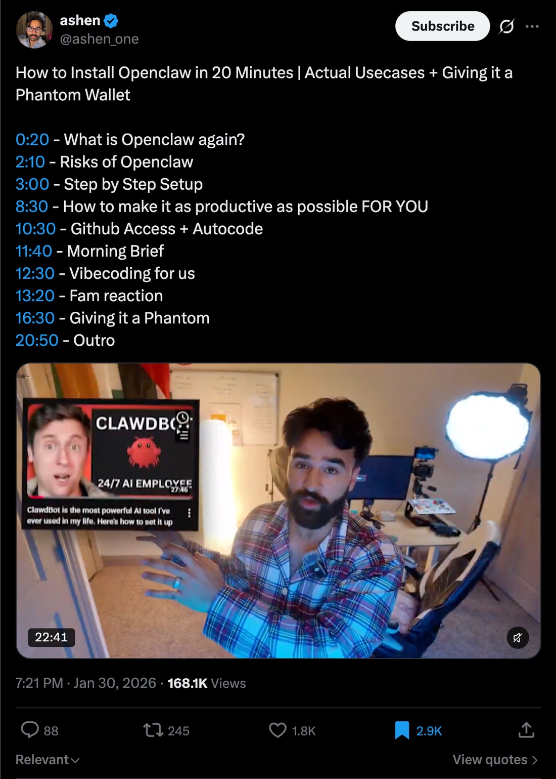 A video guide to giving an AI agent a Phantom wallet